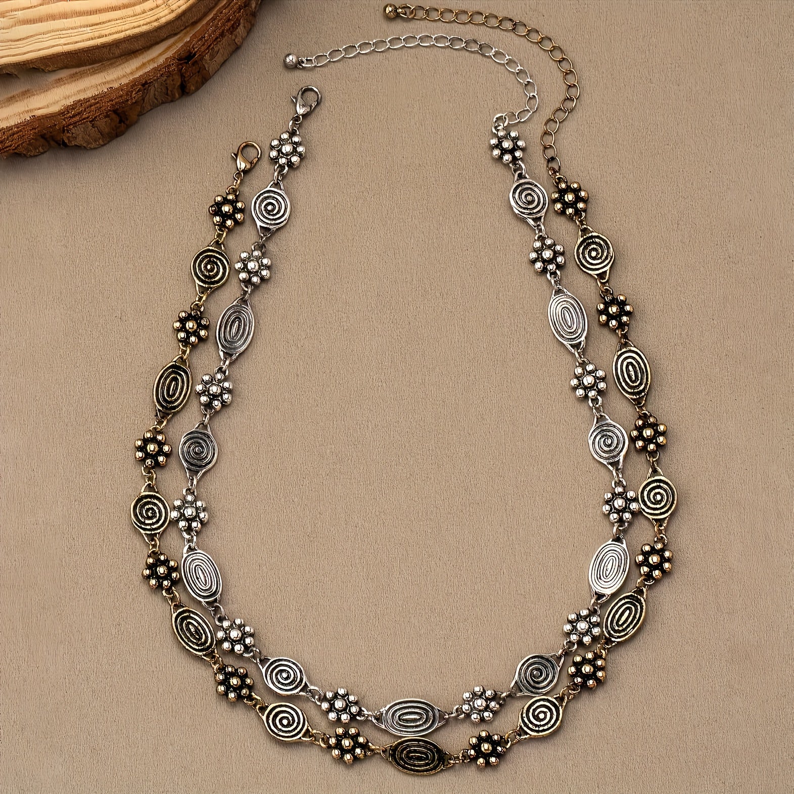 Floral Swirl Choker Necklace for Everyday Styling