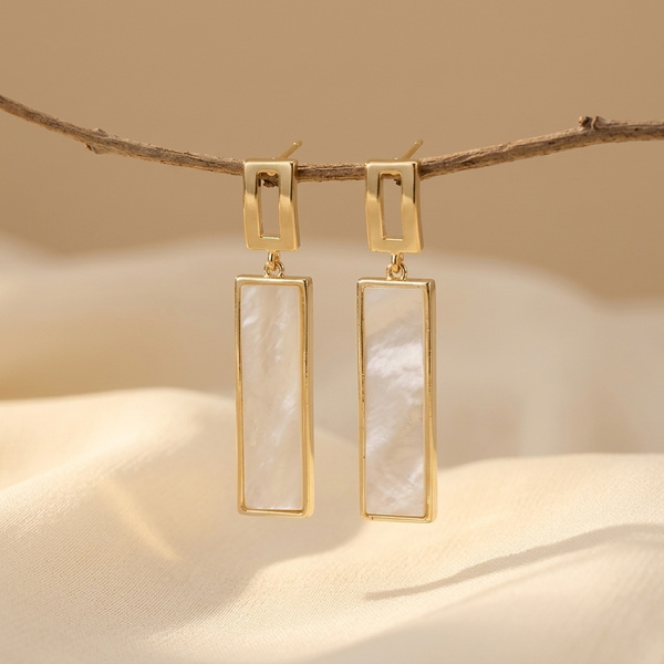 Drop Earrings with Vintage-Inspired Detail