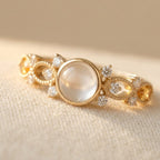 Synthetic Moonstone Ring with a Polished Statement Finish — Emma Parker Jewelry