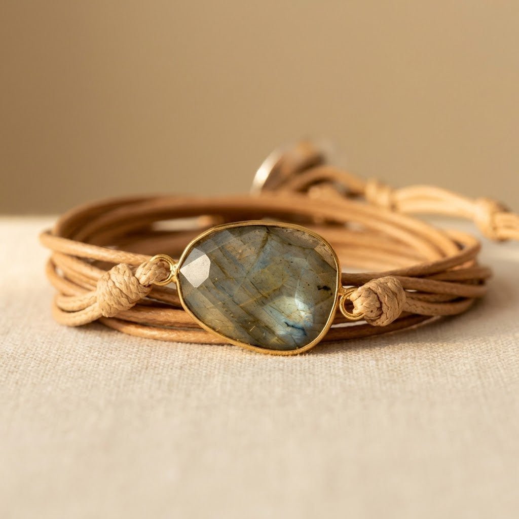 Vintage Leather Stone Bracelet for a Refined Jewelry Stack — Emma Parker Jewelry