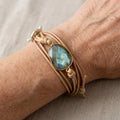 Vintage Leather Stone Bracelet for a Refined Jewelry Stack — Emma Parker Jewelry