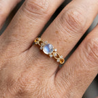 Synthetic Moonstone Ring with a Polished Statement Finish — Emma Parker Jewelry