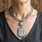 Vintage Boho Natural Stone Pendant Necklace for Layered Everyday — Emma Parker Jewelry