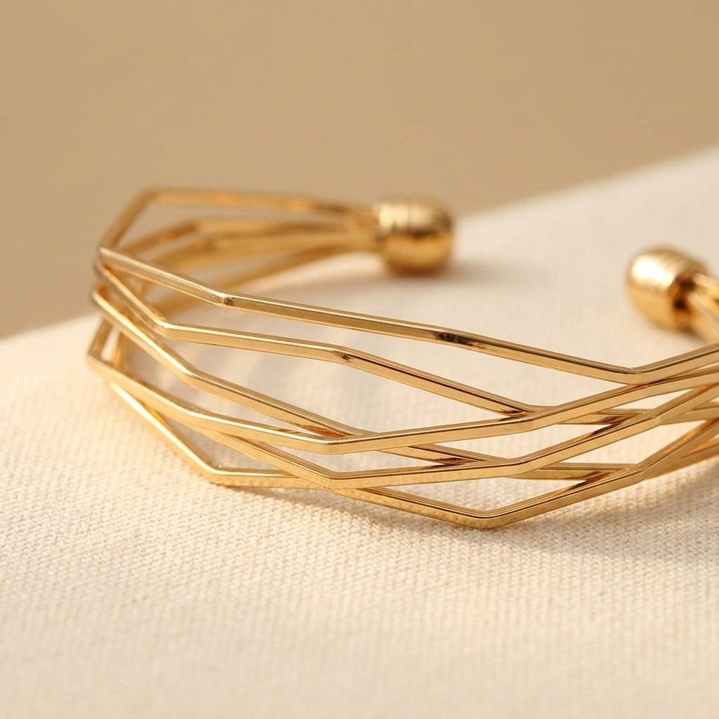 A-Shaped Bangle Bracelet for Everyday Styling