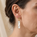 Drop Earrings with Vintage-Inspired Detail