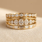 Four-Piece Ring Set with Polished Detail